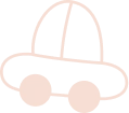 Car icon symbolizing movement and development at Step by Step Nursery Dubai.