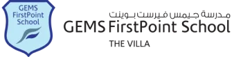 Logo of GEMS FirstPoint School - The Villa, an affiliated school offering advanced education for Step by Step Nursery graduates.