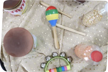 Gym at Step By Step Nursery in Umm Suqeim, promoting gross motor development through music, movement, and spatial awareness activities.