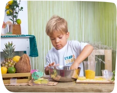 Kids Academy- activity learning, hands on learning on juice making